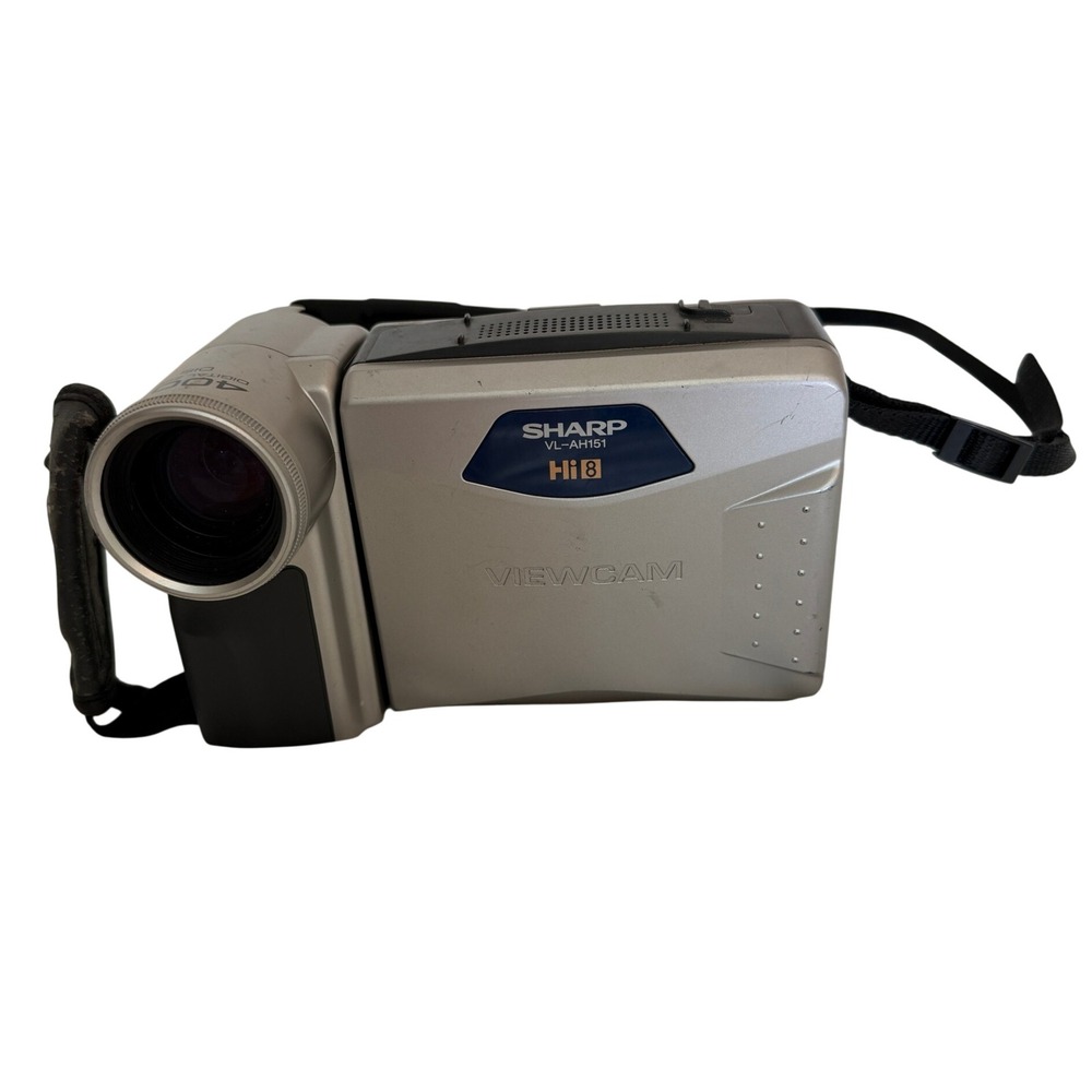 Sharp ViewCam VL-AH151‎ Hi8 Camcorder 400x Zoom Silver Vintage Camera